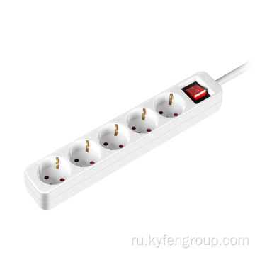 5-Outlet Power Strip с выключателем света